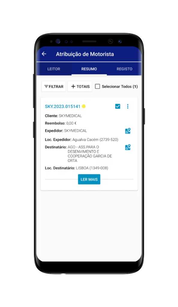 Atribuicao de Motoristas-Galaxy S8